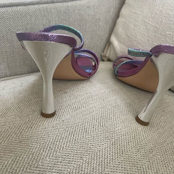 NEW Marc Fisher Women’s Mermaid Ombre Square Toe Heeled Sandals - Picture 4 of 6